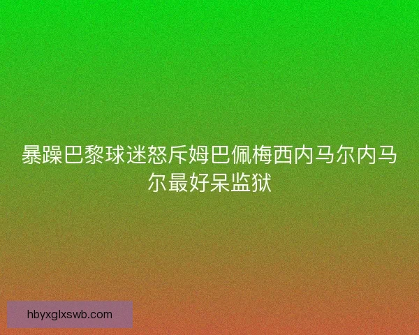 暴躁巴黎球迷怒斥姆巴佩梅西内马尔内马尔最好呆监狱 暴躁巴黎球迷怒斥姆巴佩梅西内马尔内马尔最好呆监狱